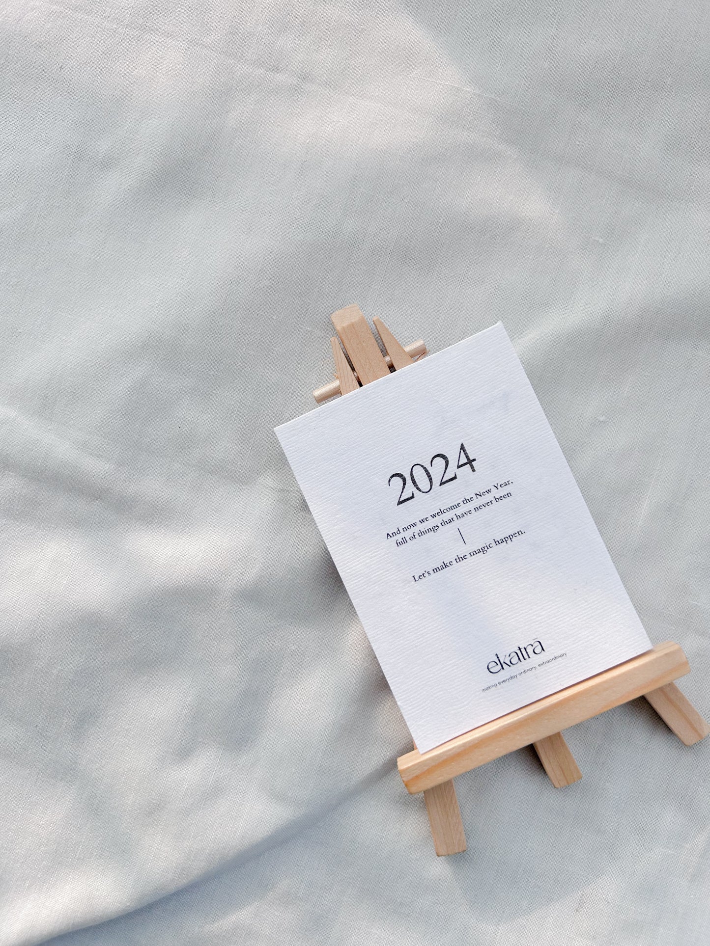 Hand Pressed Desk 2024 Calendar