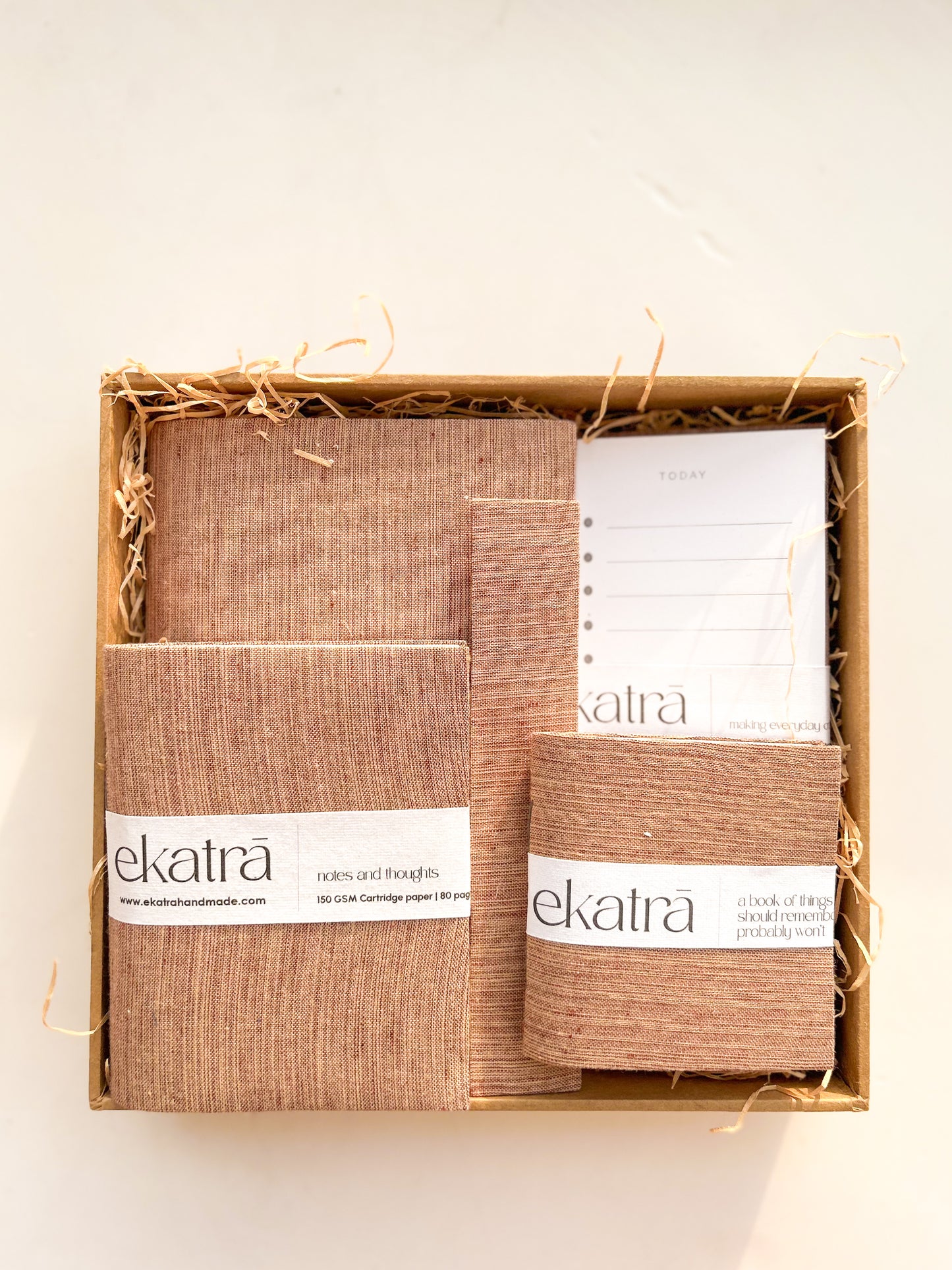 Stationery Loaded Gift hamper personalized by Ekatra Loaded Gift Box - Solid Beige