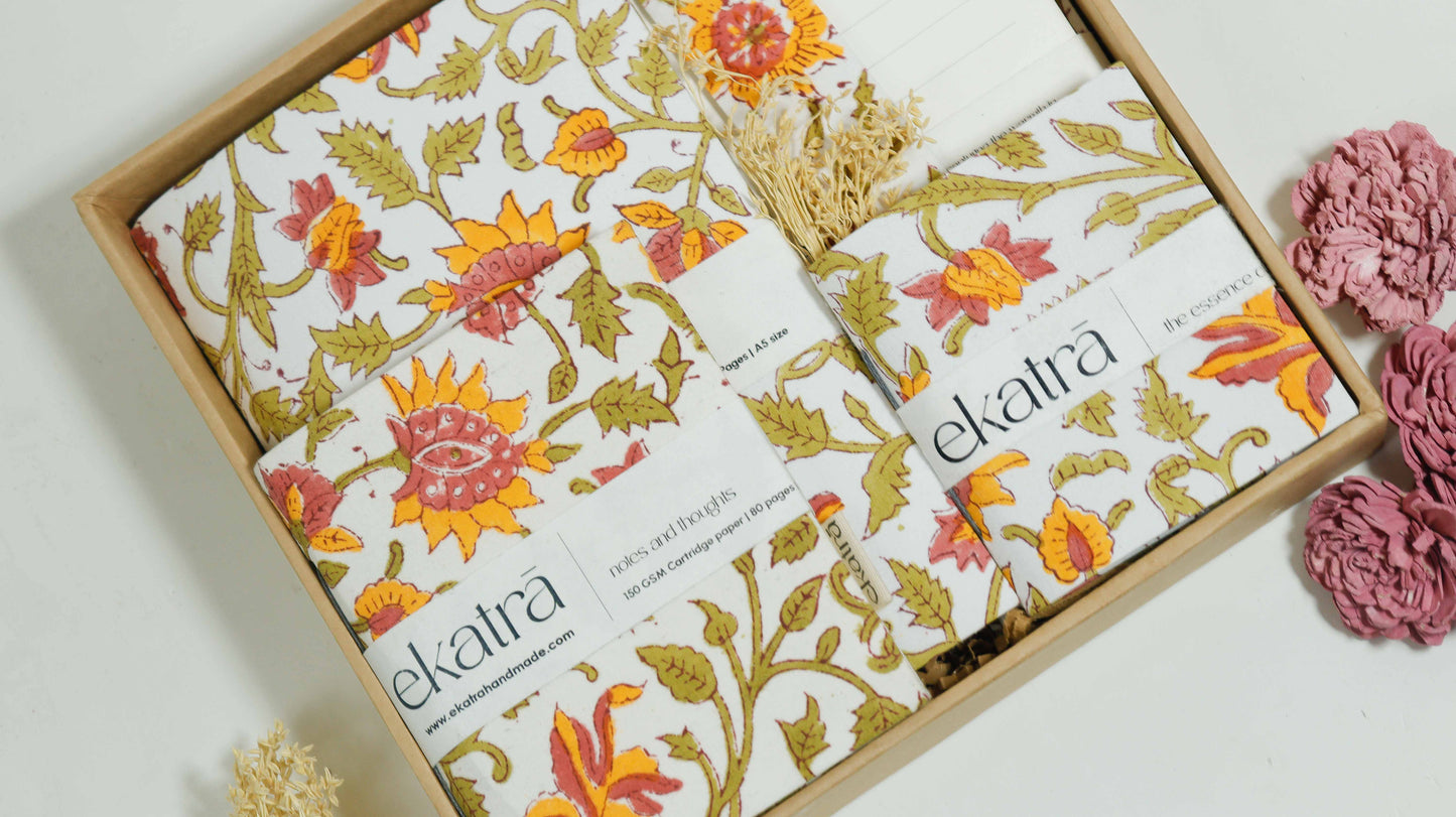 Stationery Loaded Gift hamper personalized by Ekatra Loaded Gift Box - Pink Floral