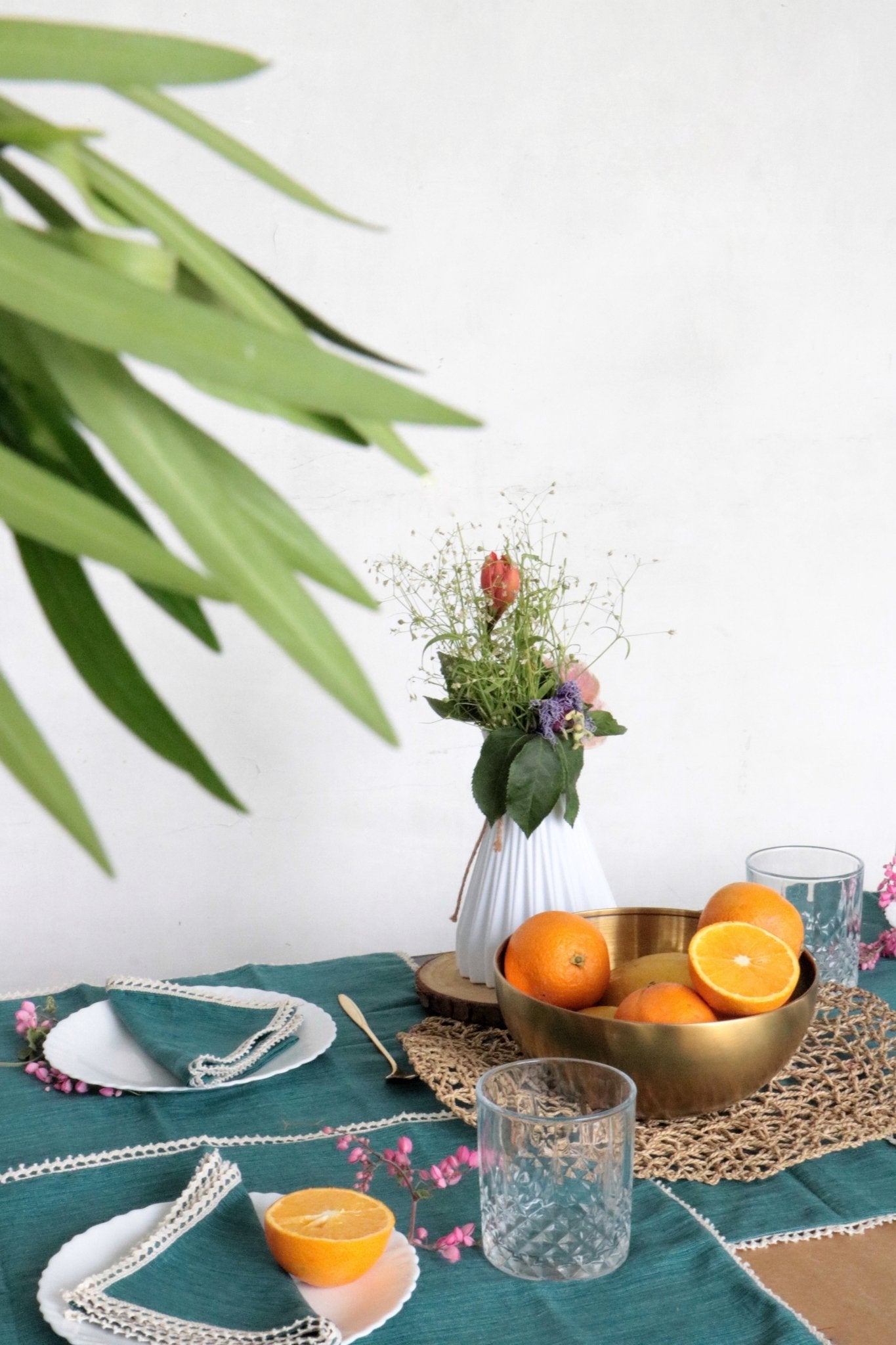 French Flax Table Linen Set : Wedding Favors | House Warming | Soiree | Home