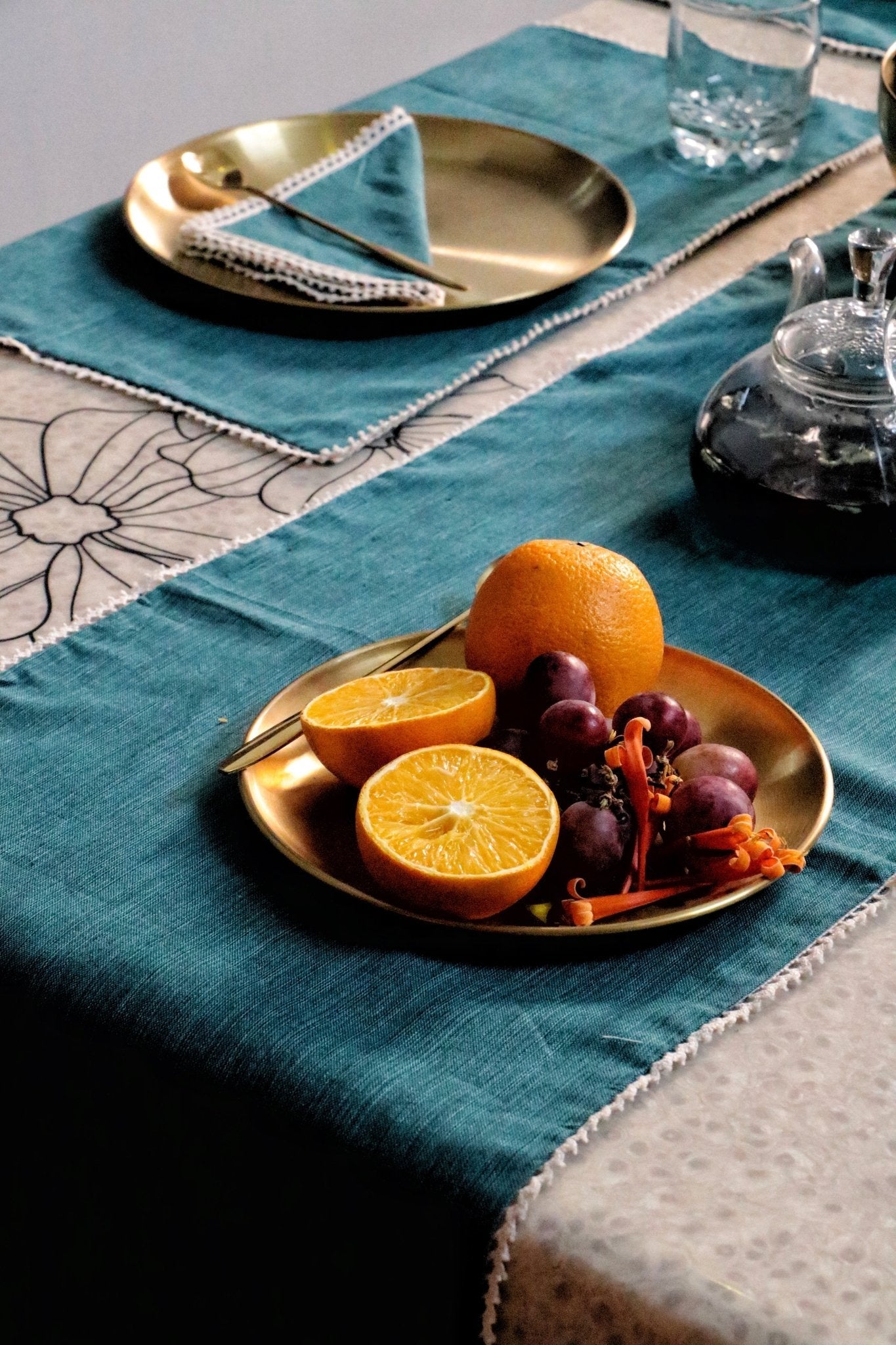 French Flax Table Linen Set : Wedding Favors | House Warming | Soiree | Home