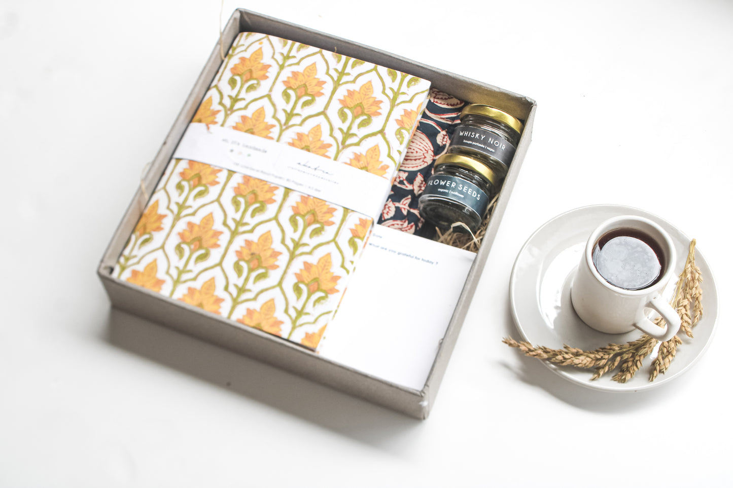 Sustainable Gratitude Hamper by Ekatra - Yellow floral