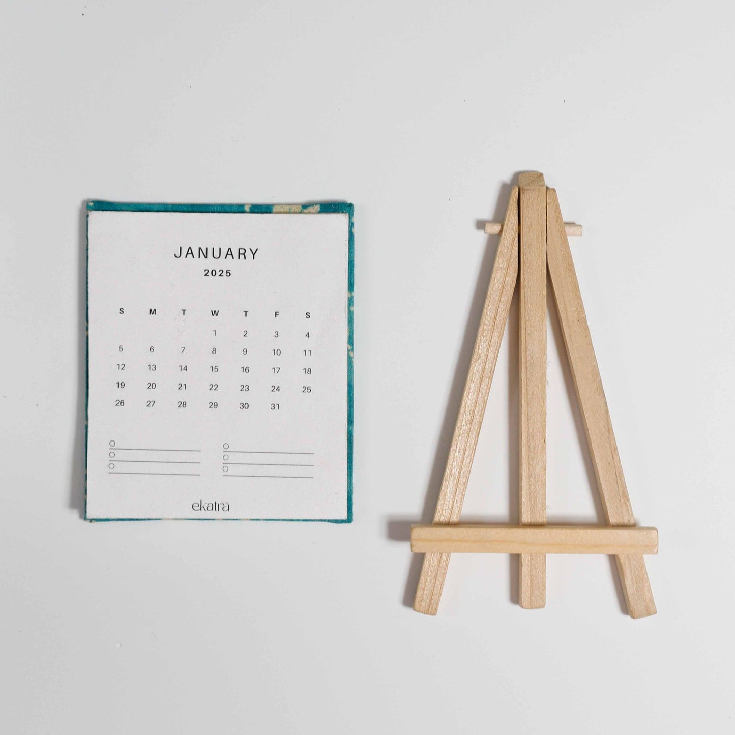 Hand Pressed Desk 2025 Calendar