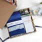 Sustainable Gratitude Hamper by Ekatra -Indigo Stripes