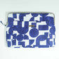 Cotton Laptop Sleeve/Cover - Blue Abstract
