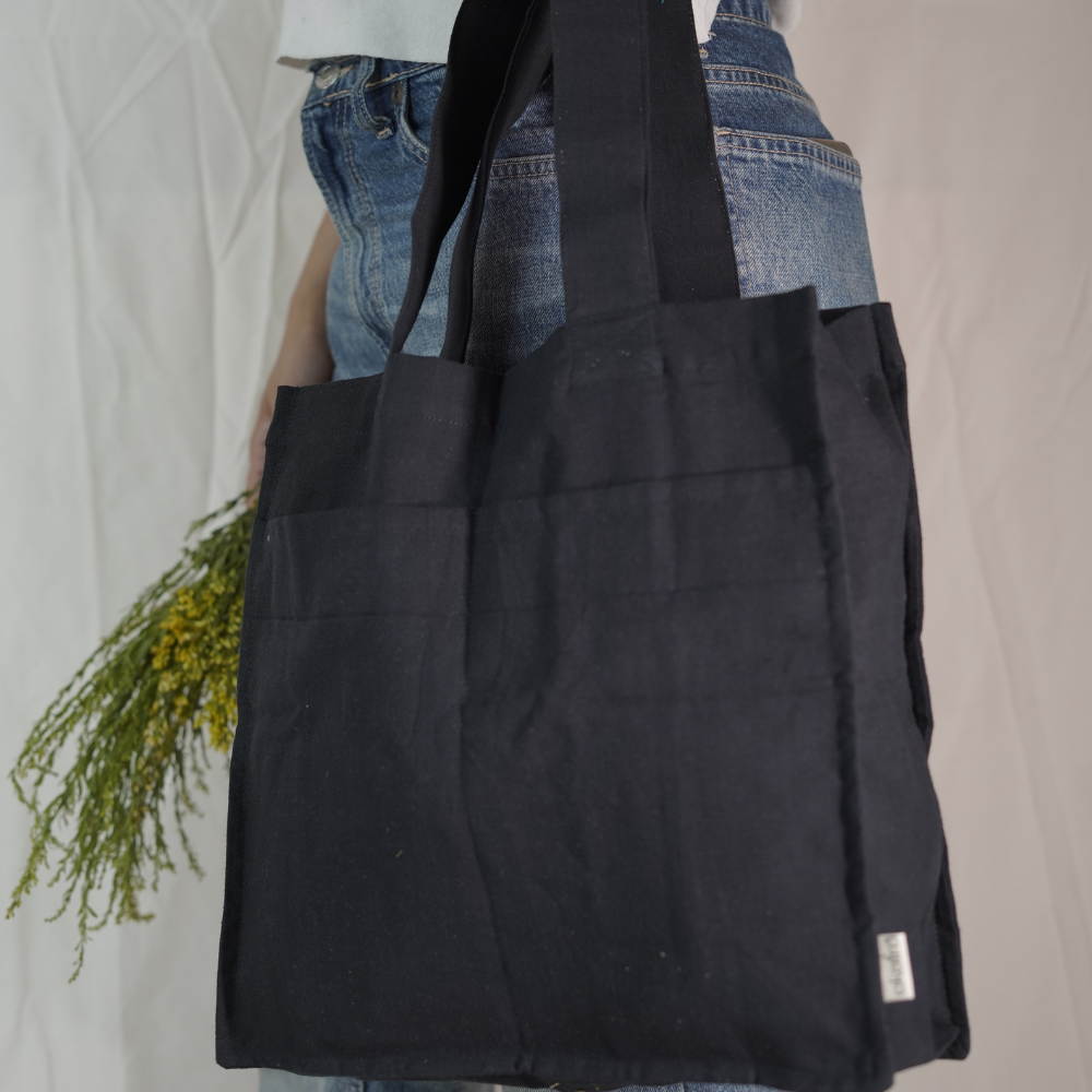 Premium Linen Tote Bags with pockets - Eco Friendly