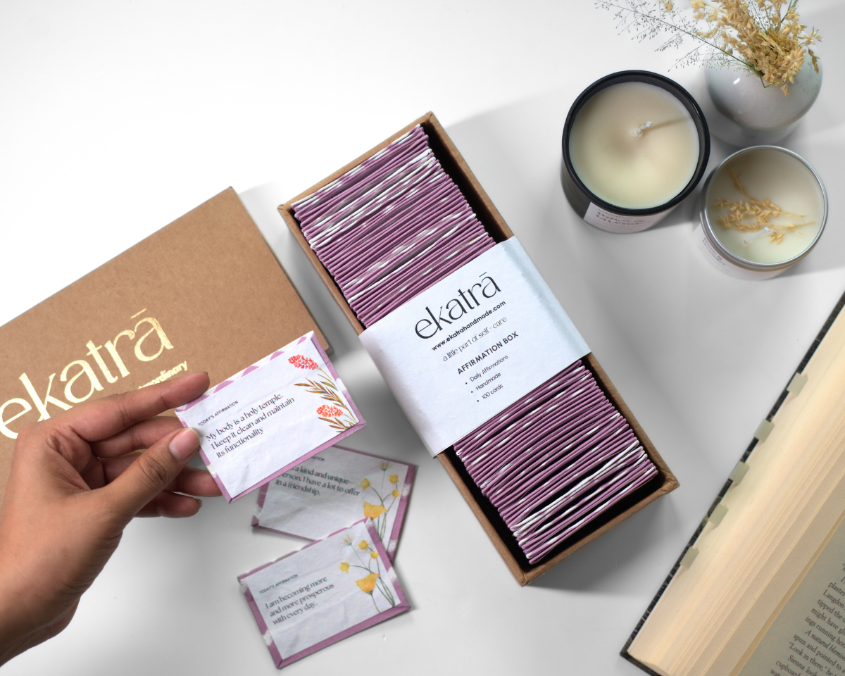 Affirmation Box - Daily ritual by Ekatra | Wellbeing and Happiness