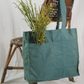 Premium Linen Tote Bags with pockets - Eco Friendly