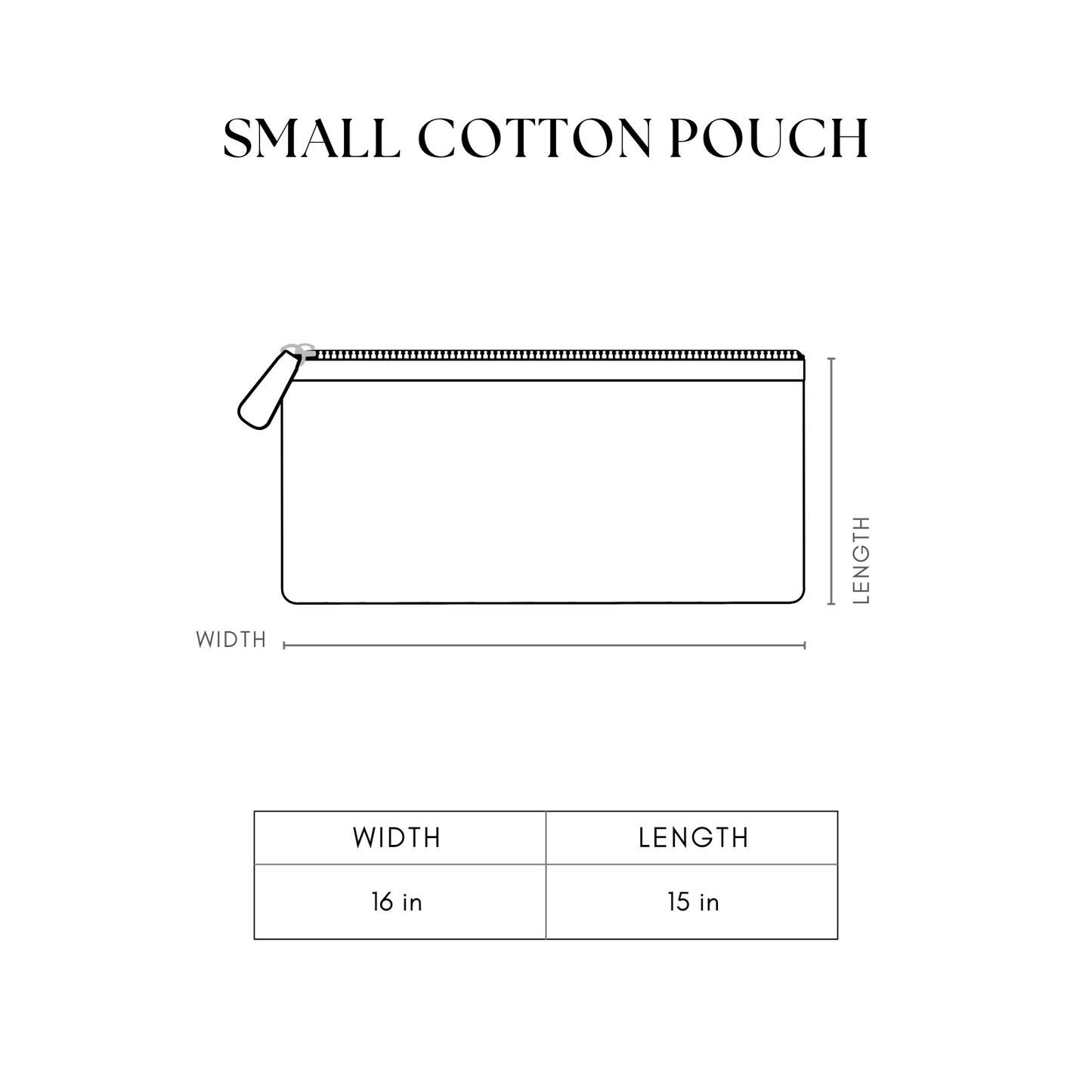 Sustainable Cotton Travel Pouch/Organizer by Ekatra - Small Pouch