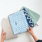 Sustainable Handmade Cotton Laptop Sleeve/Laptop Cover by Ekatra - Elephant Motif