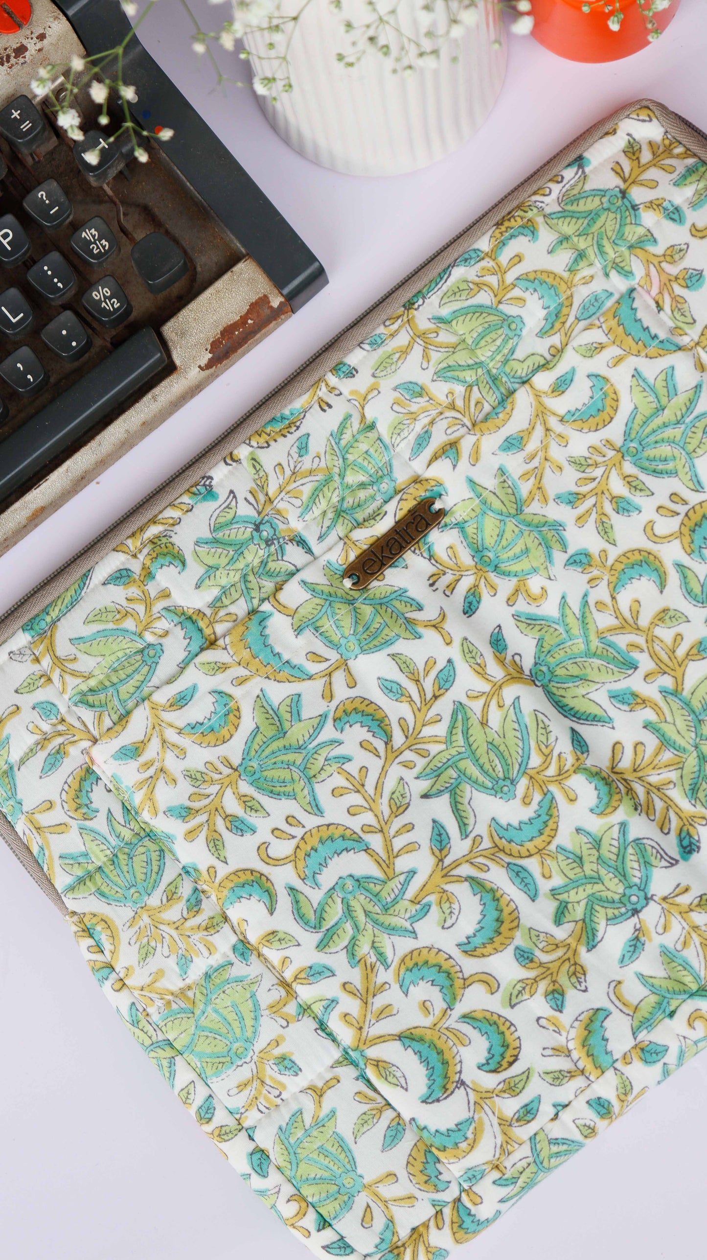 Cotton Laptop Sleeve/Cover