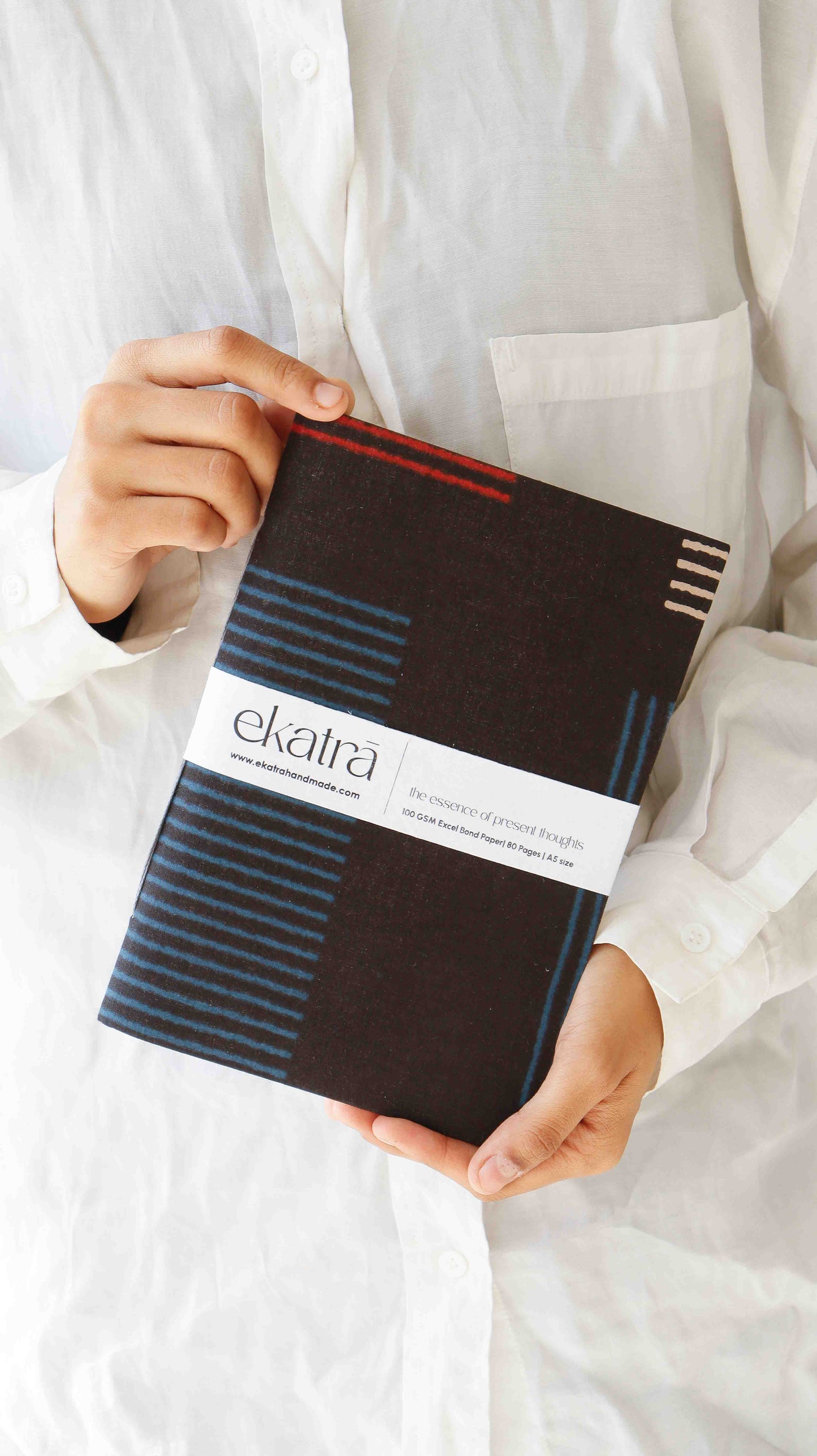 Handcrafted Sustainable A5 Unruled 100 GSM paper Journal by Ekatra