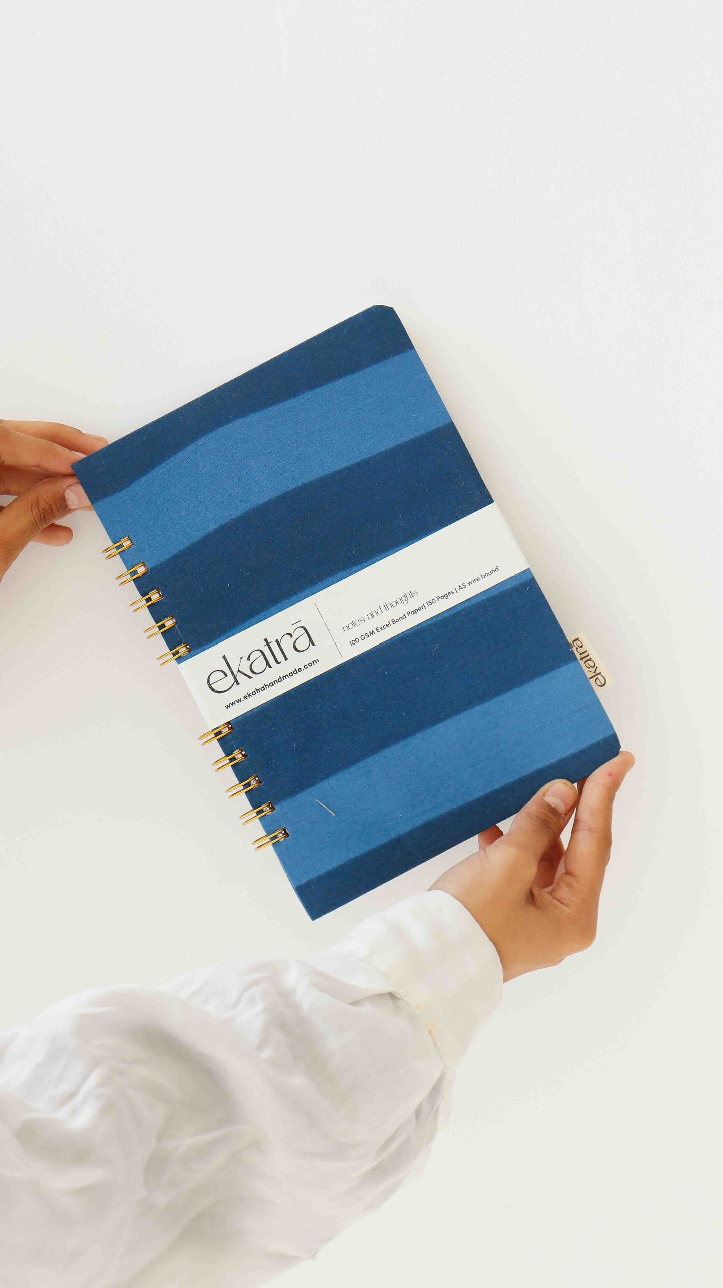 Handcrafted Sustainable A5 Unruled 100 GSM paper Journal by Ekatra