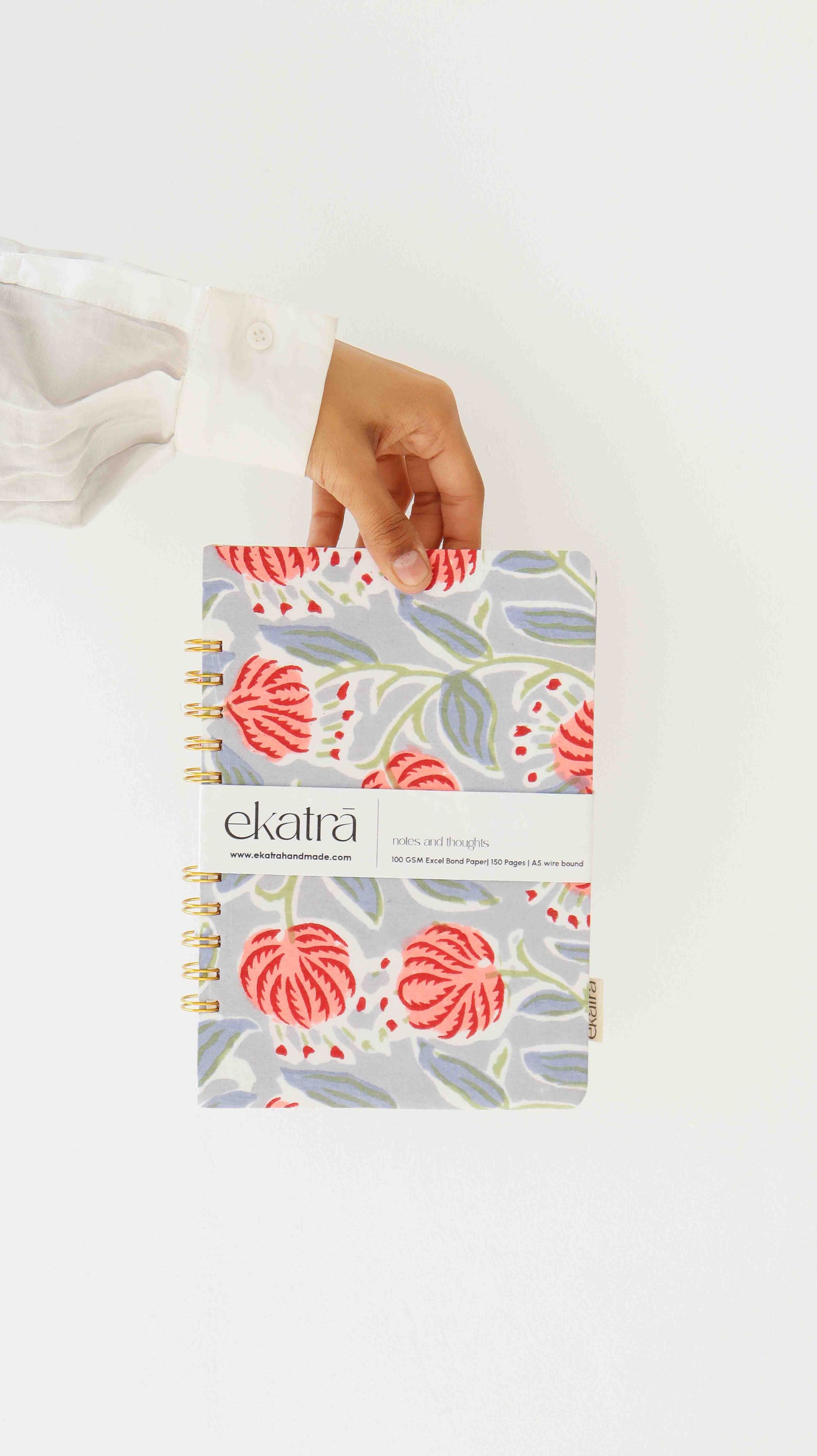 Handcrafted Sustainable A5 Unruled 100 GSM paper Journal by Ekatra