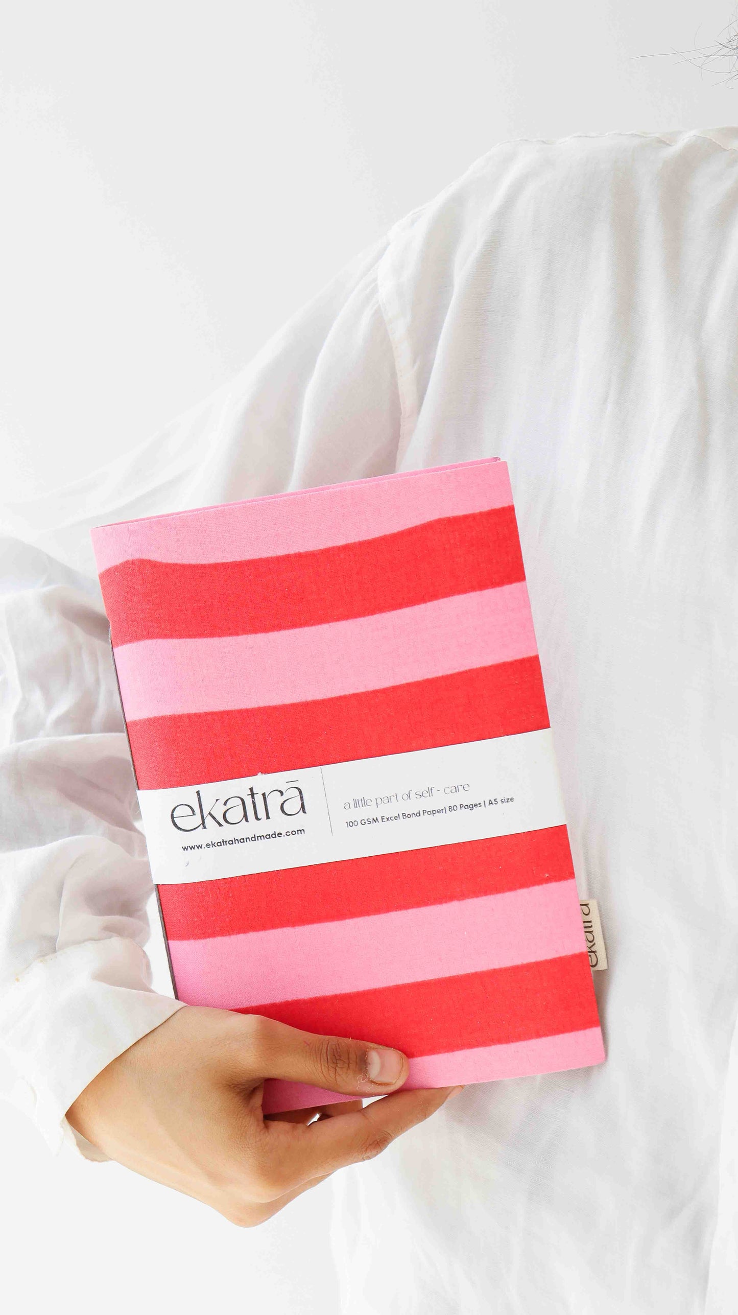 Handcrafted Sustainable A5 Unruled 100 GSM paper Journal by Ekatra