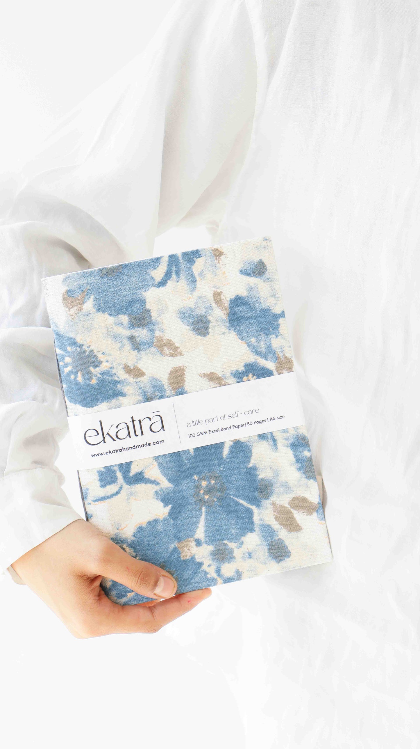 Handcrafted Sustainable A5 Unruled 100 GSM paper Journal by Ekatra