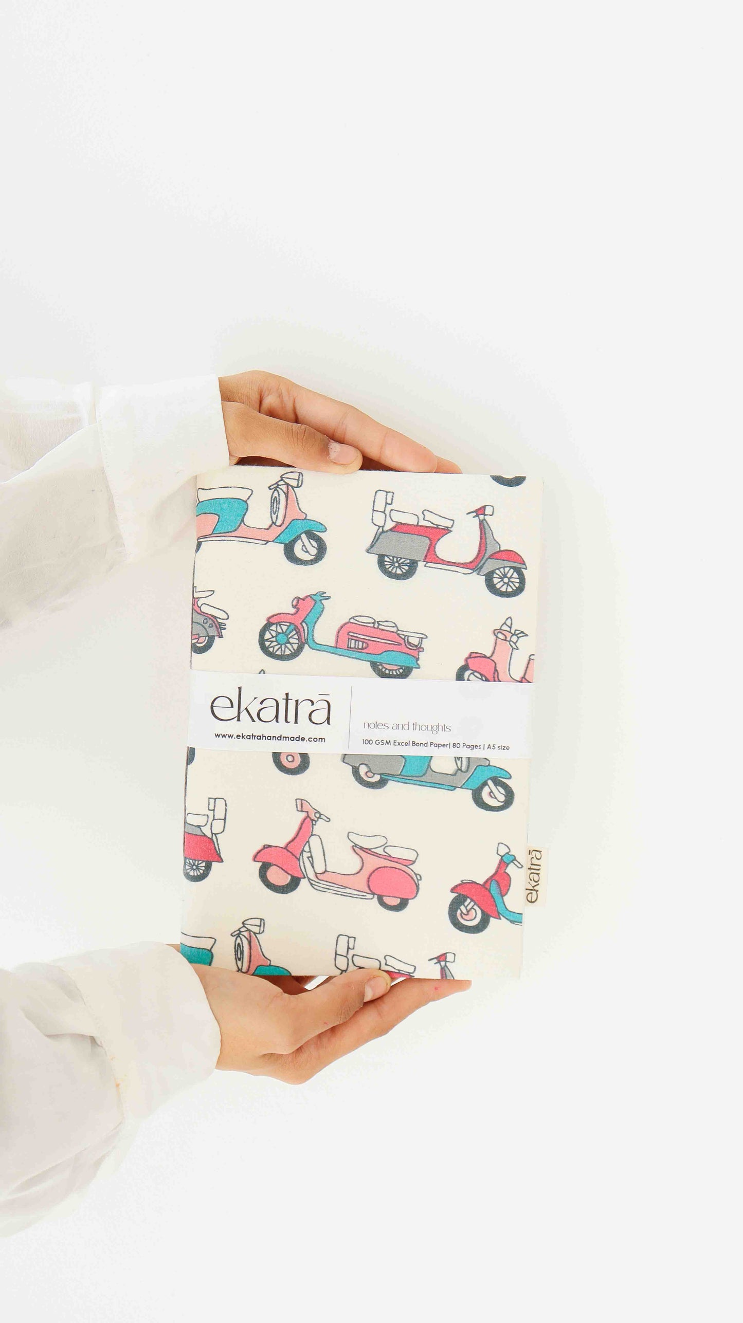 Handcrafted Sustainable A5 Unruled 100 GSM paper Journal by Ekatra