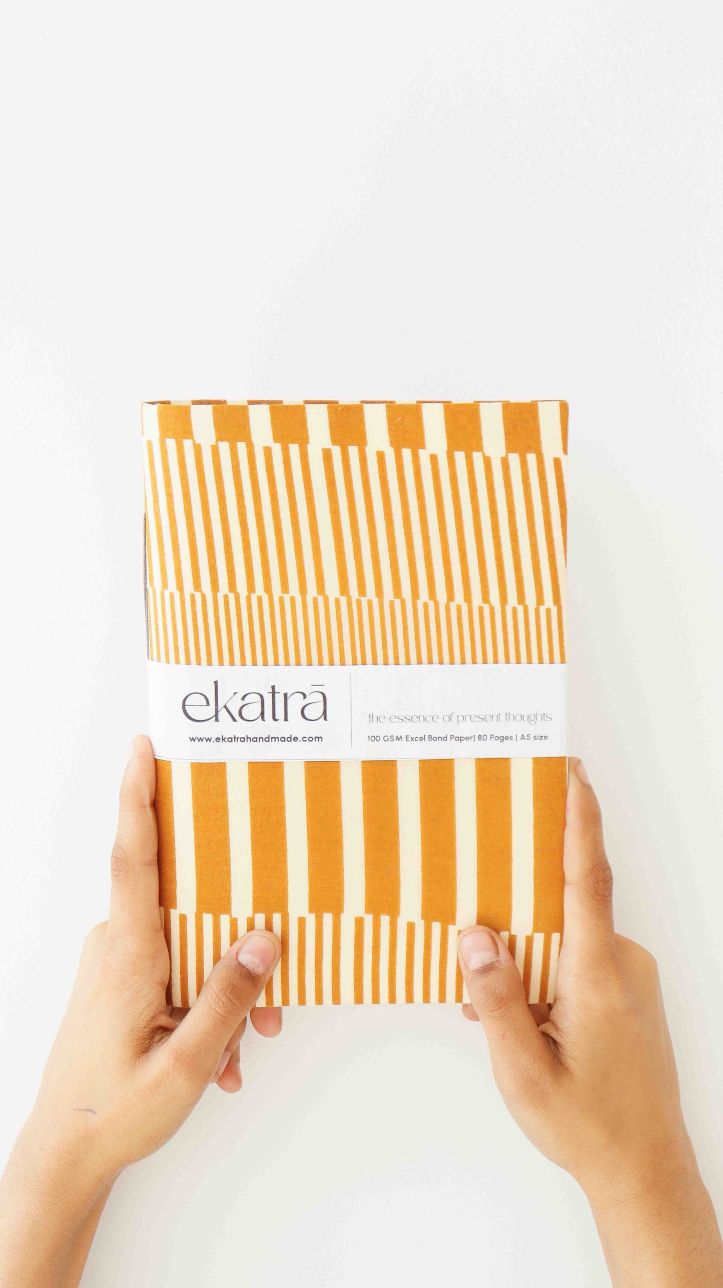 Handcrafted Sustainable A5 Unruled 100 GSM paper Journal by Ekatra
