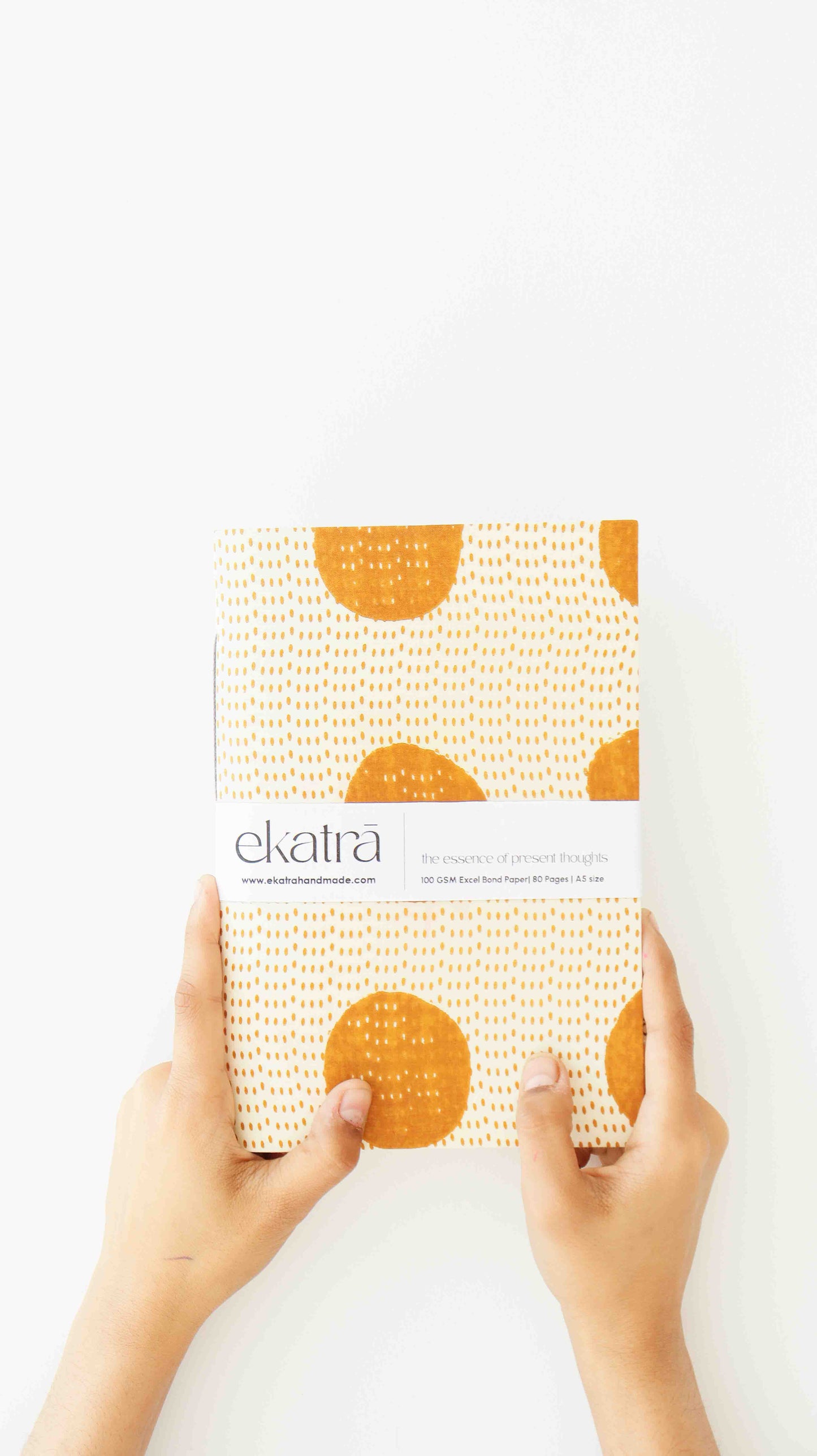 Handcrafted Sustainable A5 Unruled 100 GSM paper Journal by Ekatra