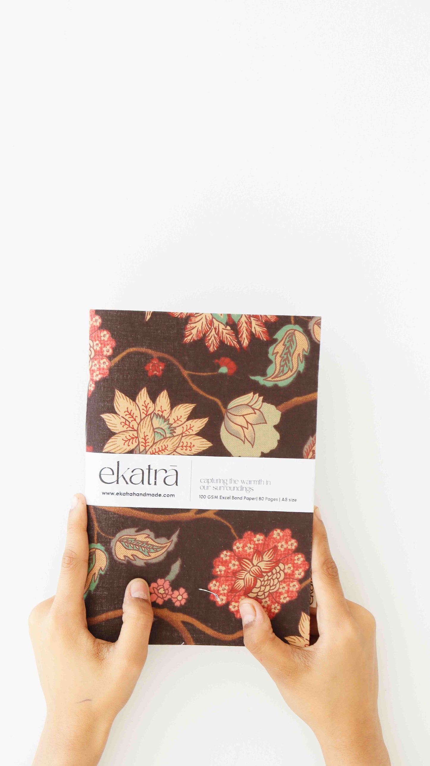 Handcrafted Sustainable A5 Unruled 100 GSM paper Journal by Ekatra