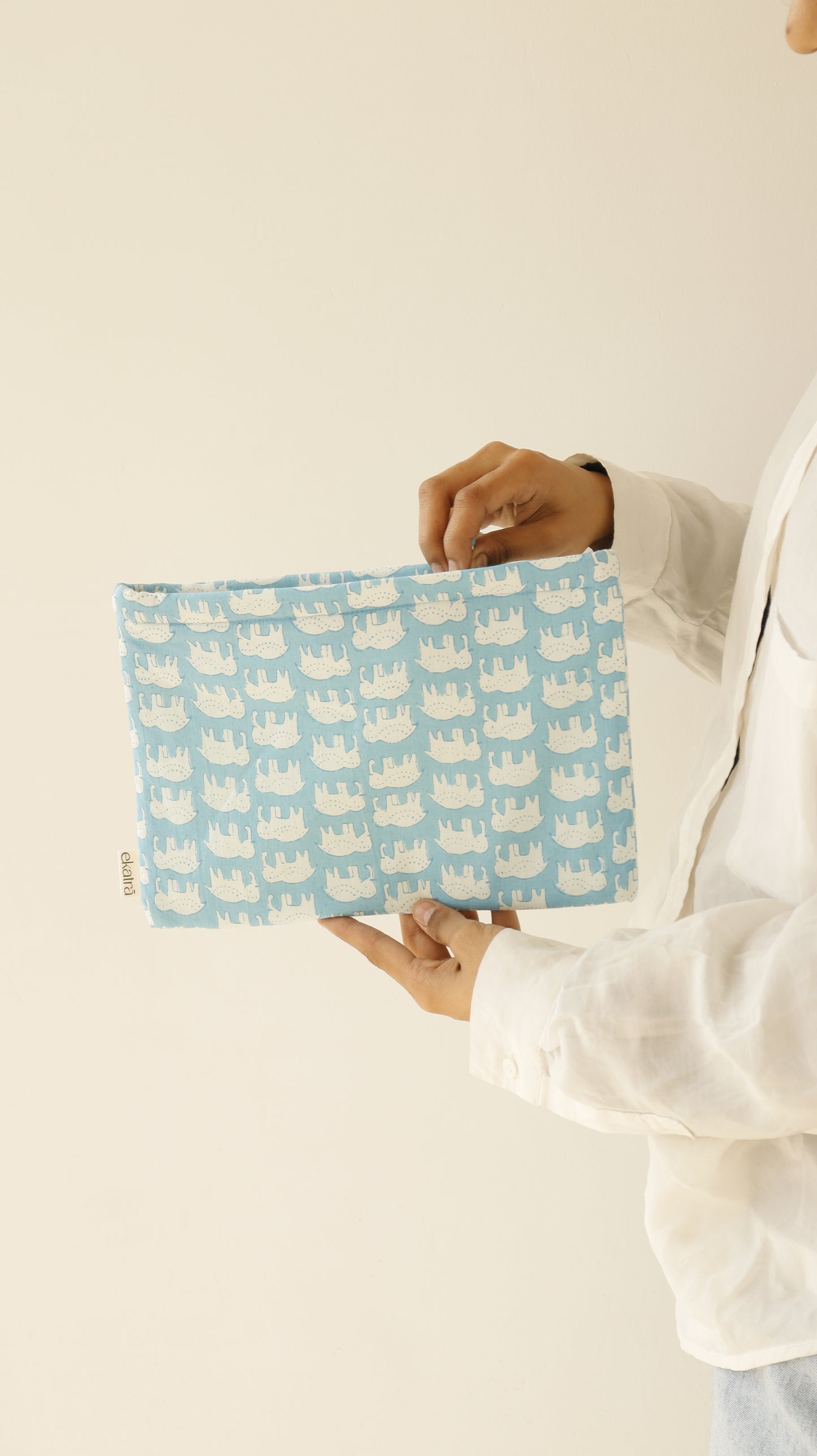 Sustainable Cotton Large Pouch by Ekatra