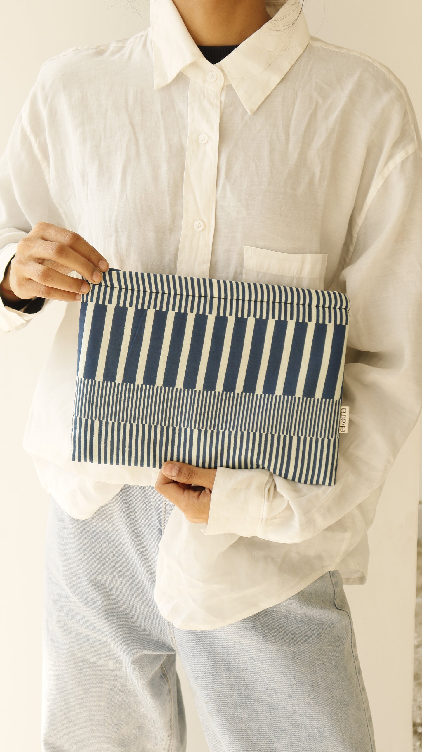 Sustainable Cotton Large Pouch by Ekatra