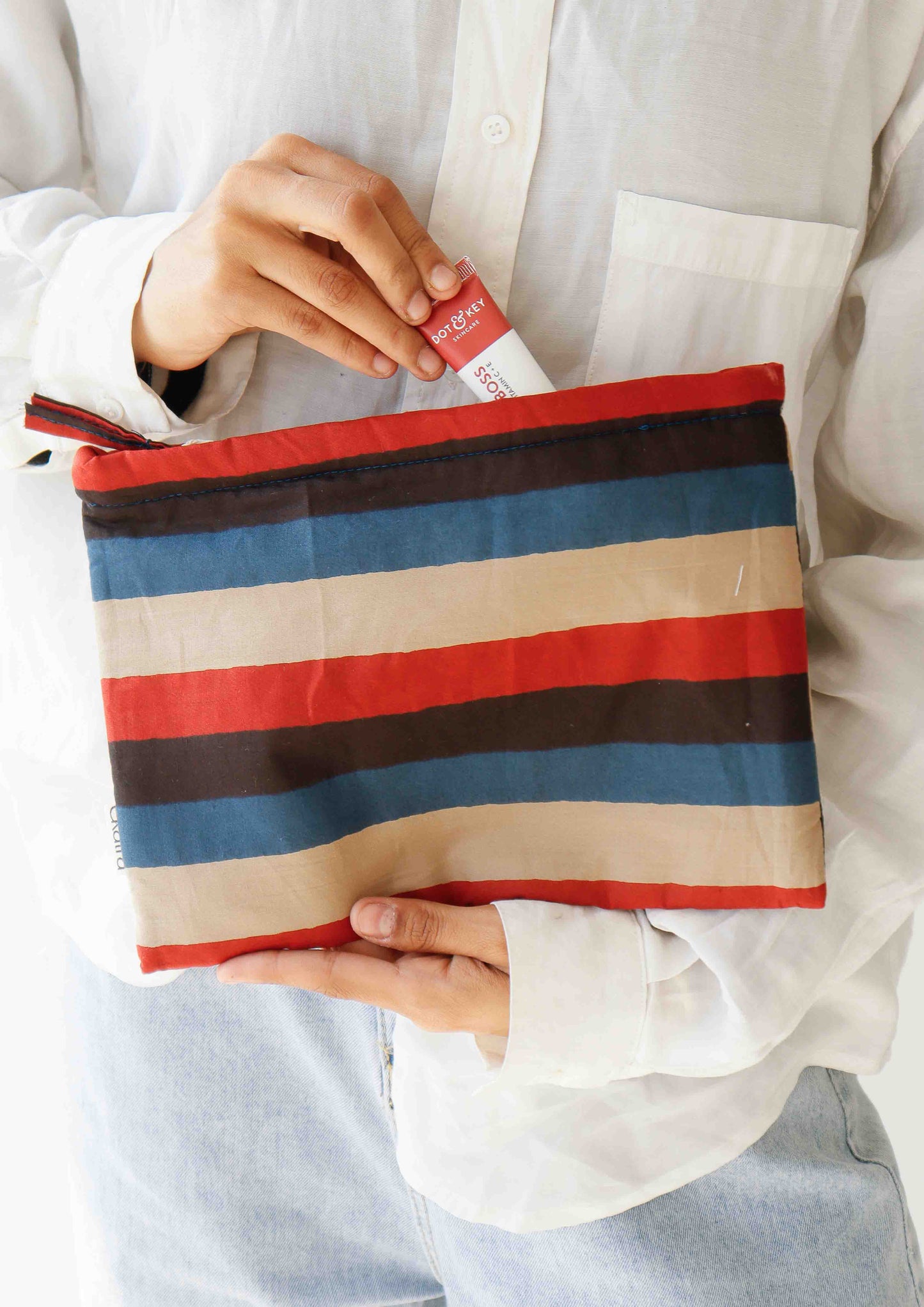 Sustainable Cotton Large Pouch by Ekatra