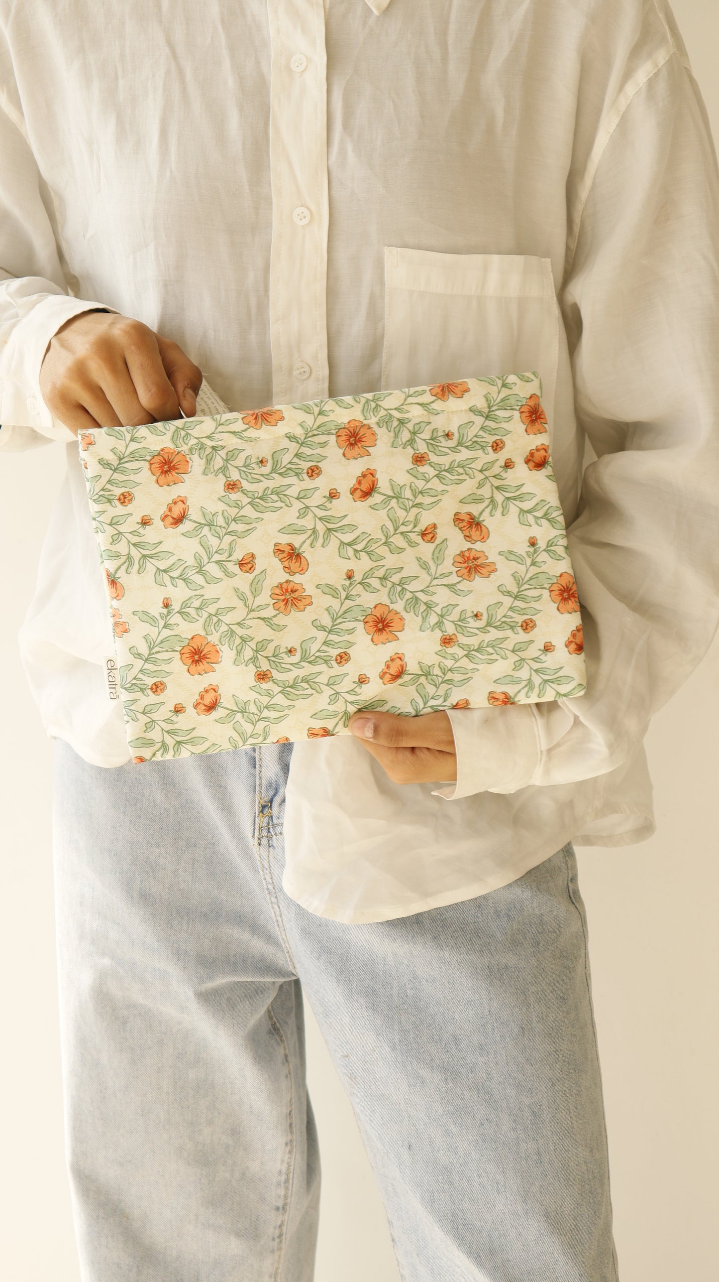 Sustainable Cotton Large Pouch by Ekatra