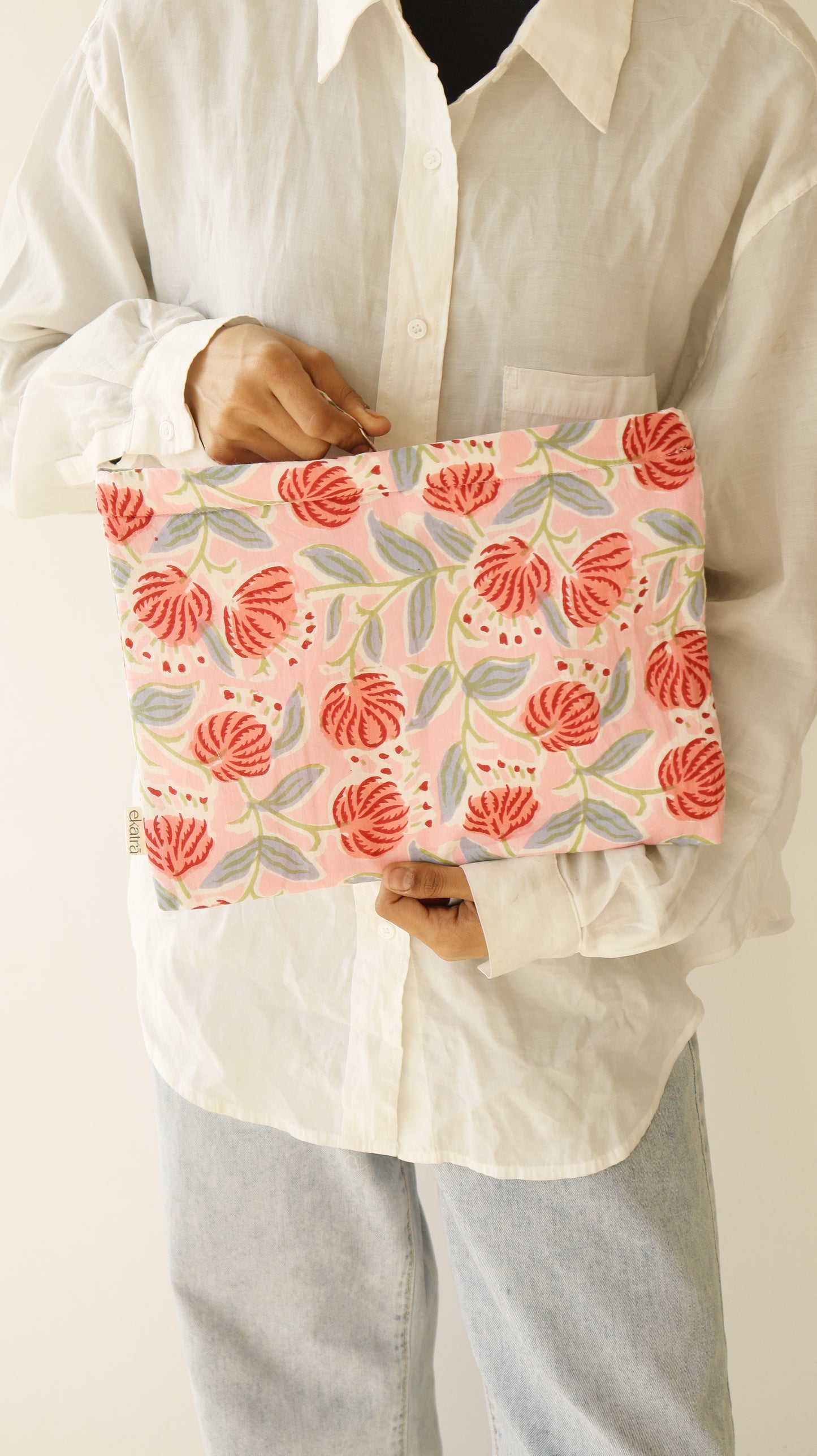 Sustainable Cotton Large Pouch by Ekatra