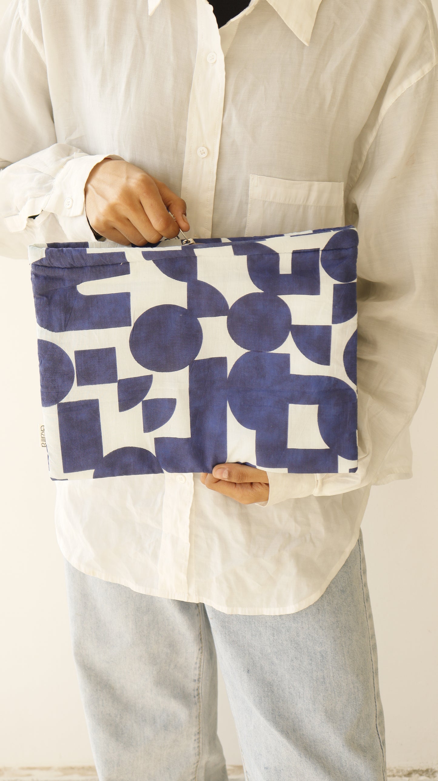 Sustainable Cotton Large Pouch by Ekatra