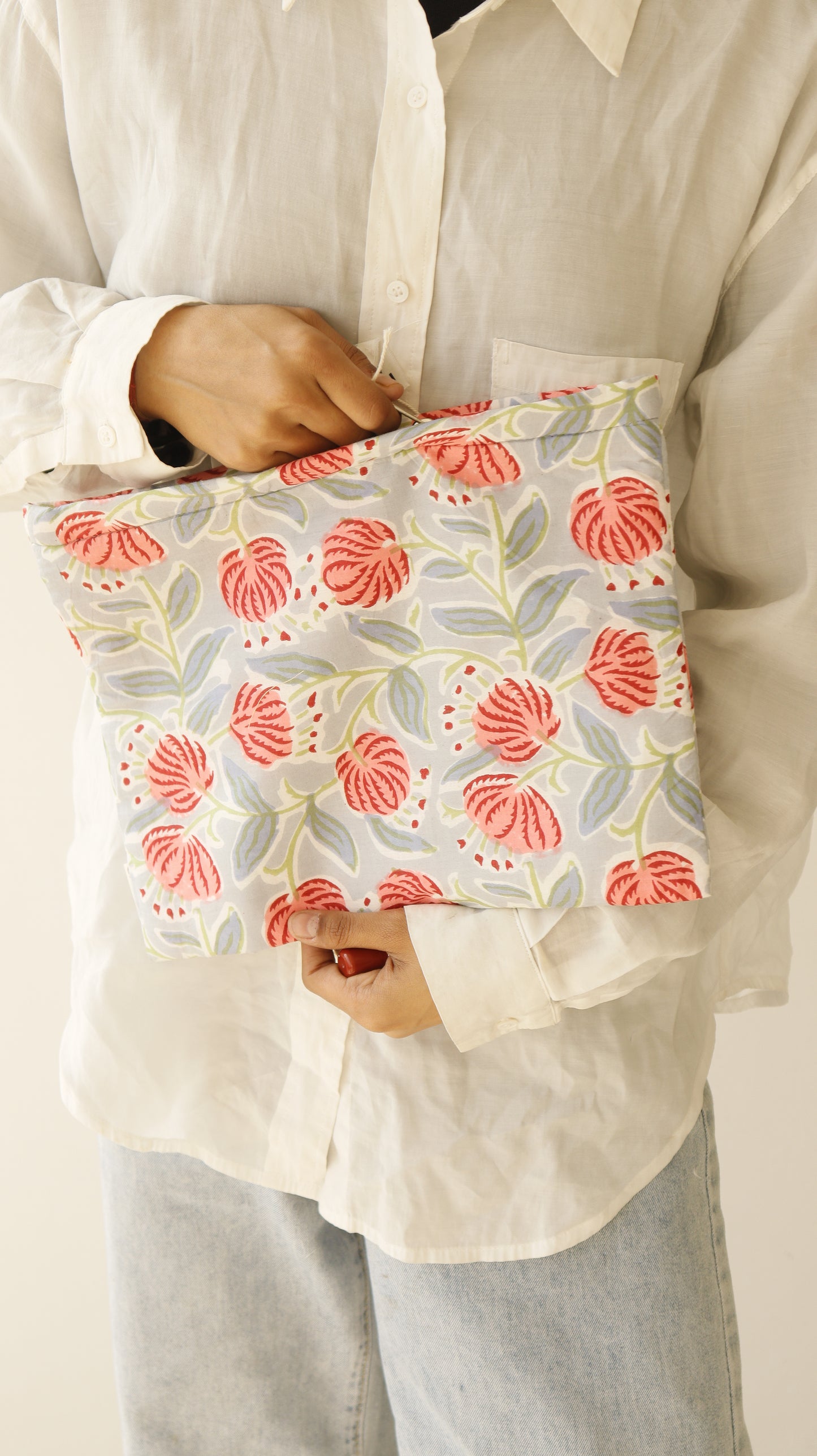 Sustainable Cotton Large Pouch by Ekatra