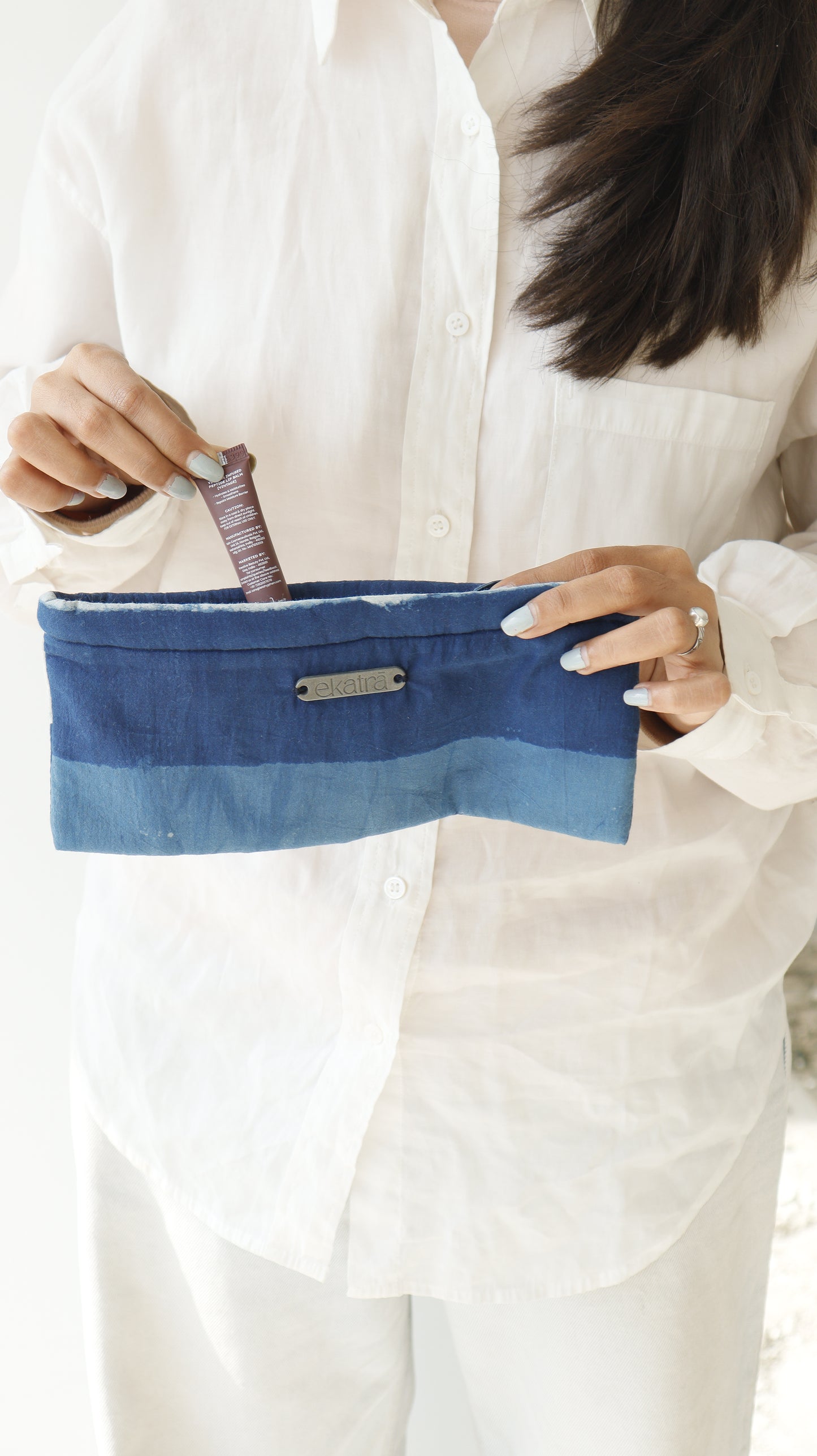 Sustainable Cotton Travel Pouch/Organizer by Ekatra - Small Pouch