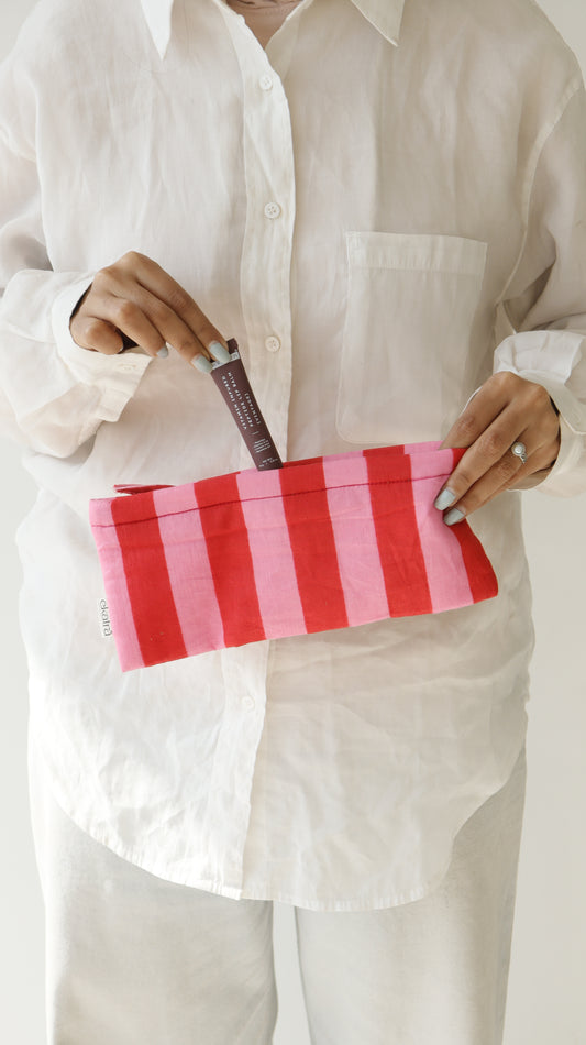 Sustainable Cotton Travel Pouch/Organizer by Ekatra - Small Pouch