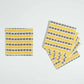 100% Cotton Sustainable Cloth Coasters  - Set of 6