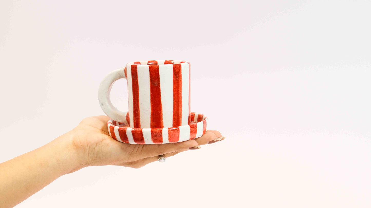 Candy Stripe Cup Set