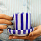 Blue Stripe Cup Set