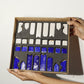 Blue Pottery Chess Set