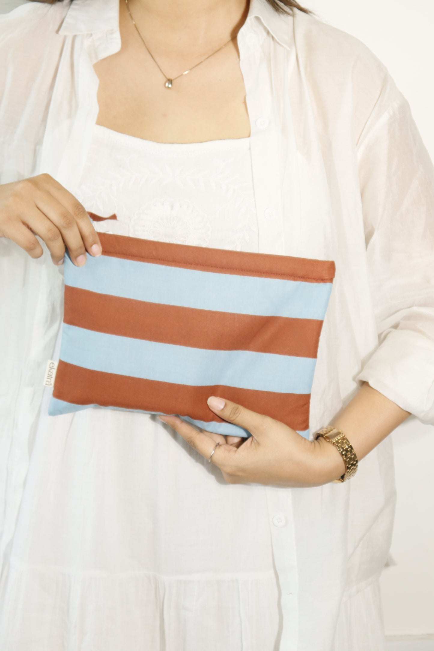 Sustainable Cotton Large Pouch by Ekatra