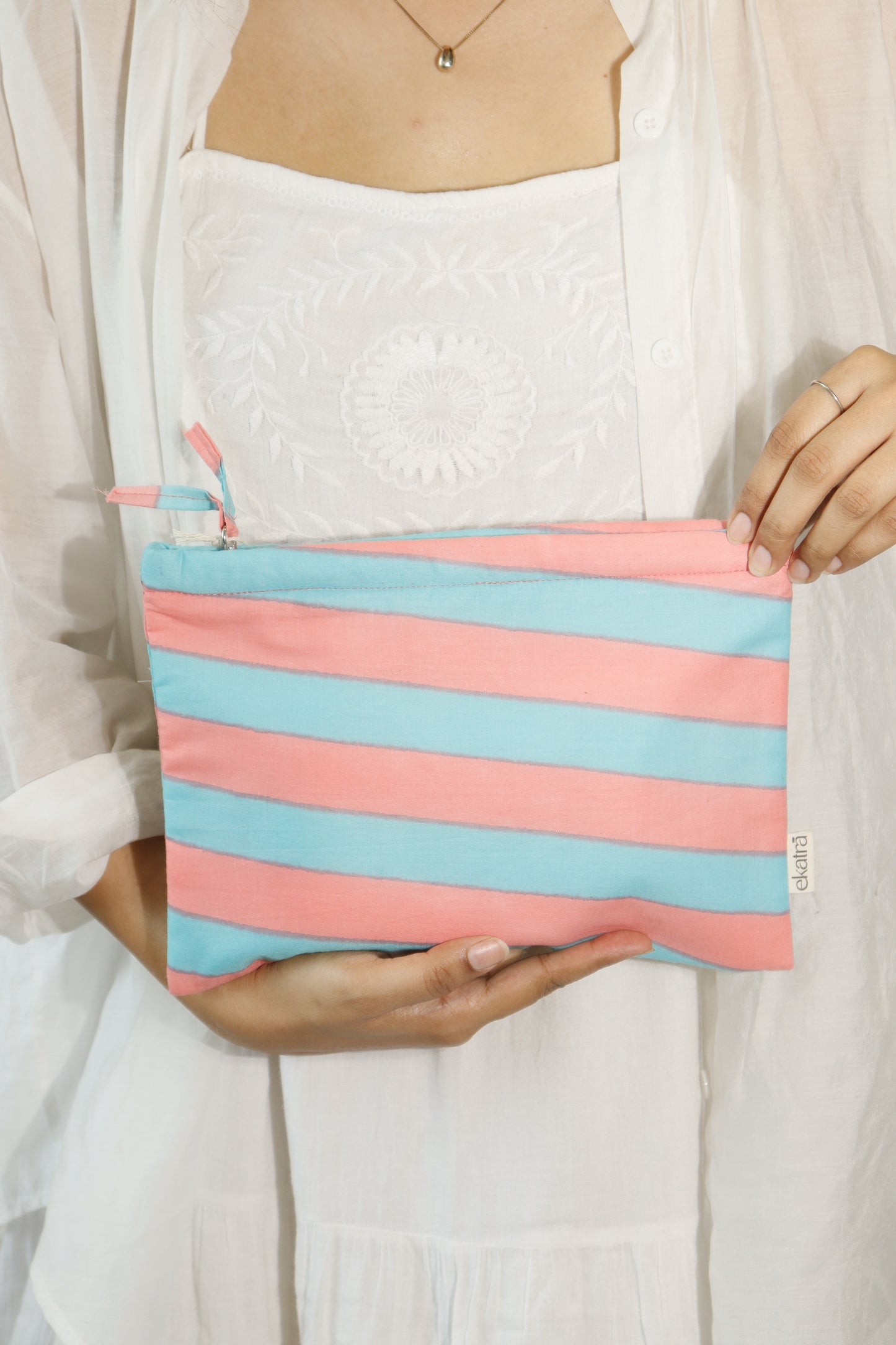 Sustainable Cotton Large Pouch by Ekatra