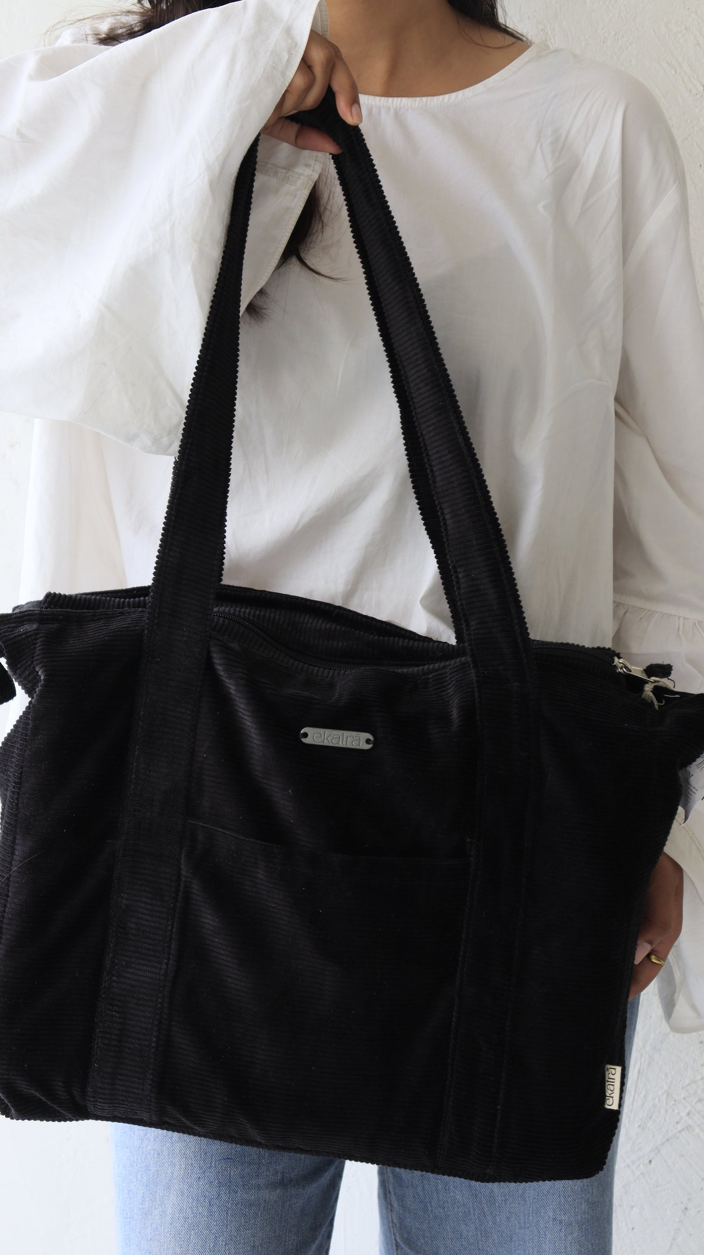 Corduroy Shopper’s Tote