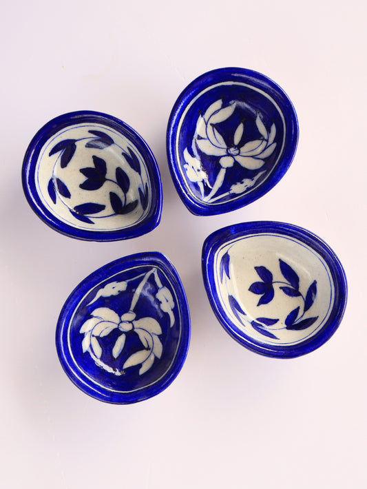 Blue Pottery Diya