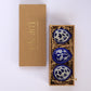 Artisanal Blue Pottery Diya Set