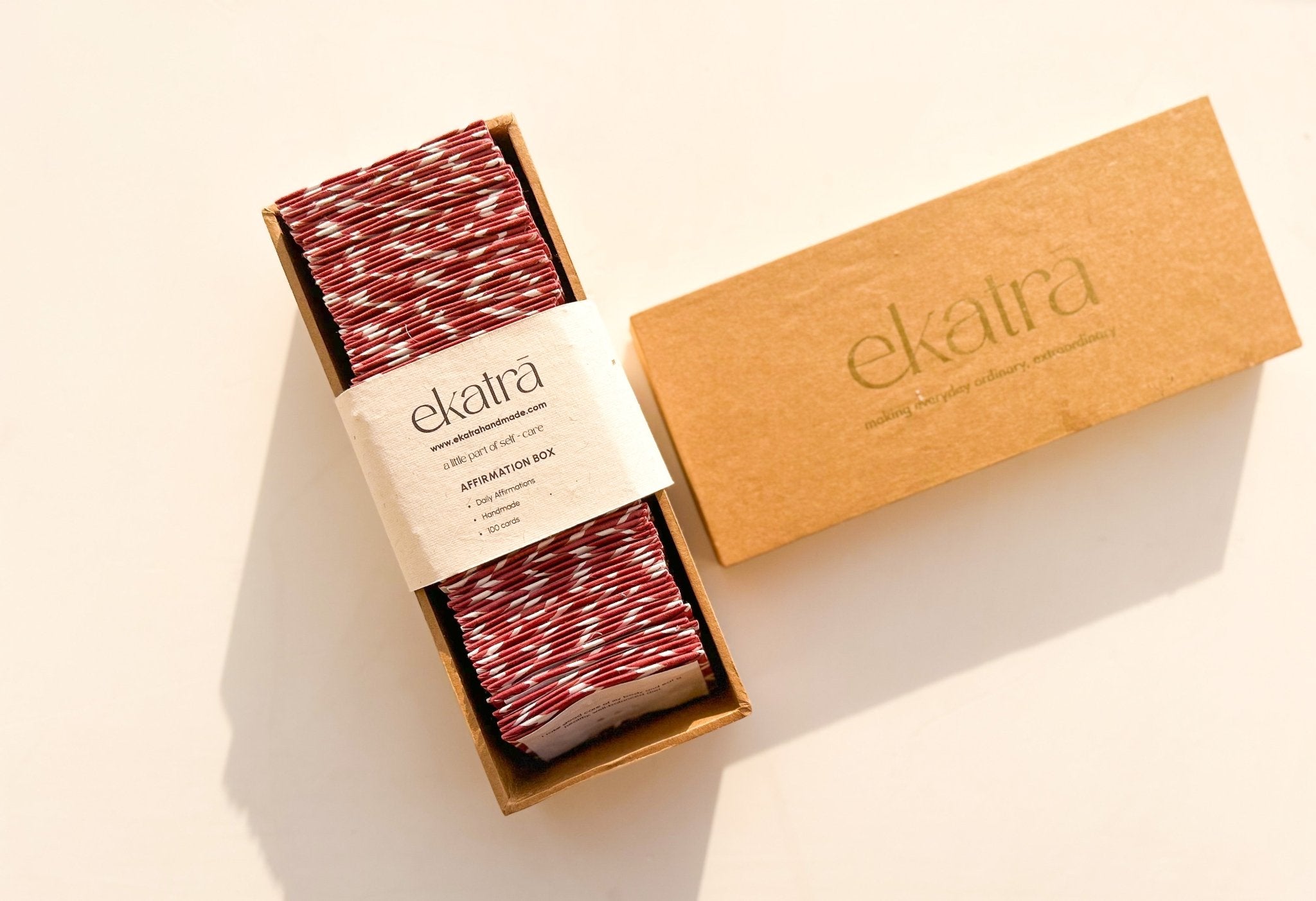 Affirmation Box - Daily Ritual by Ekatra | Handmade Inspiration Cards ...