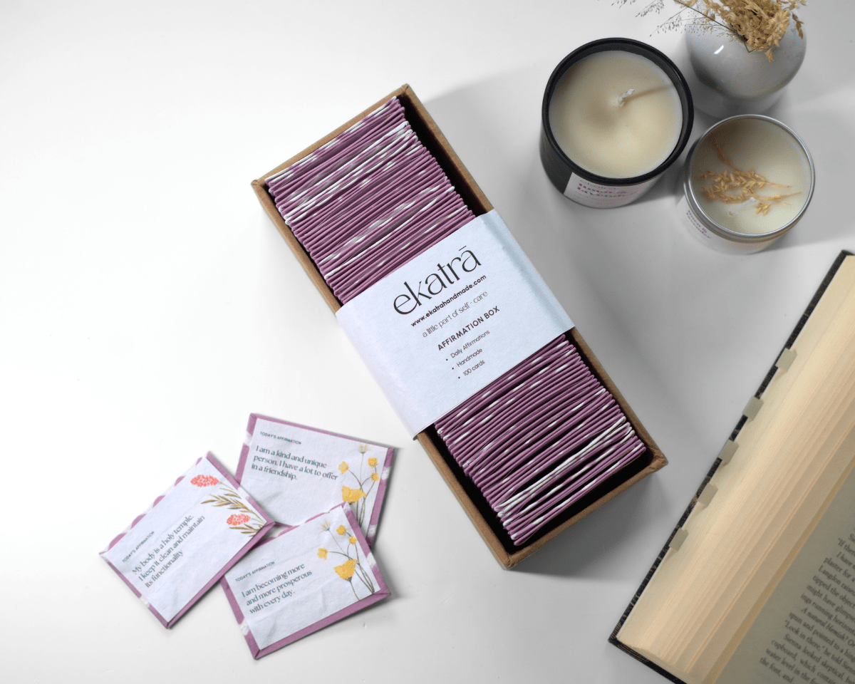 Affirmation Box - Daily Ritual by Ekatra | Handmade Inspiration Cards ...
