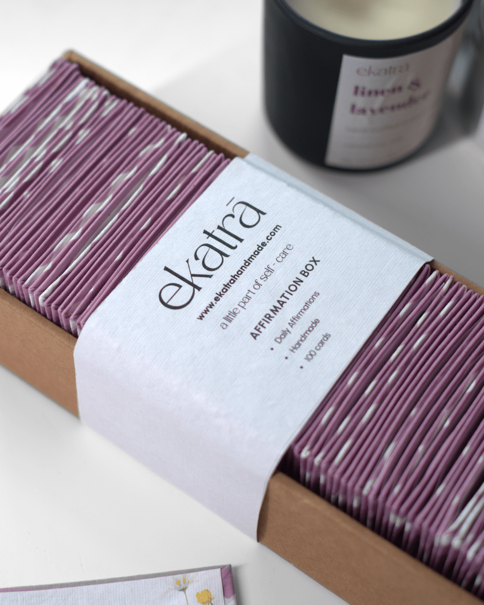 Affirmation Box - Daily Ritual by Ekatra | Handmade Inspiration Cards ...