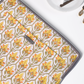 Sustainable Handmade Cotton Laptop Sleeve/Laptop Cover by Ekatra - Yellow motif