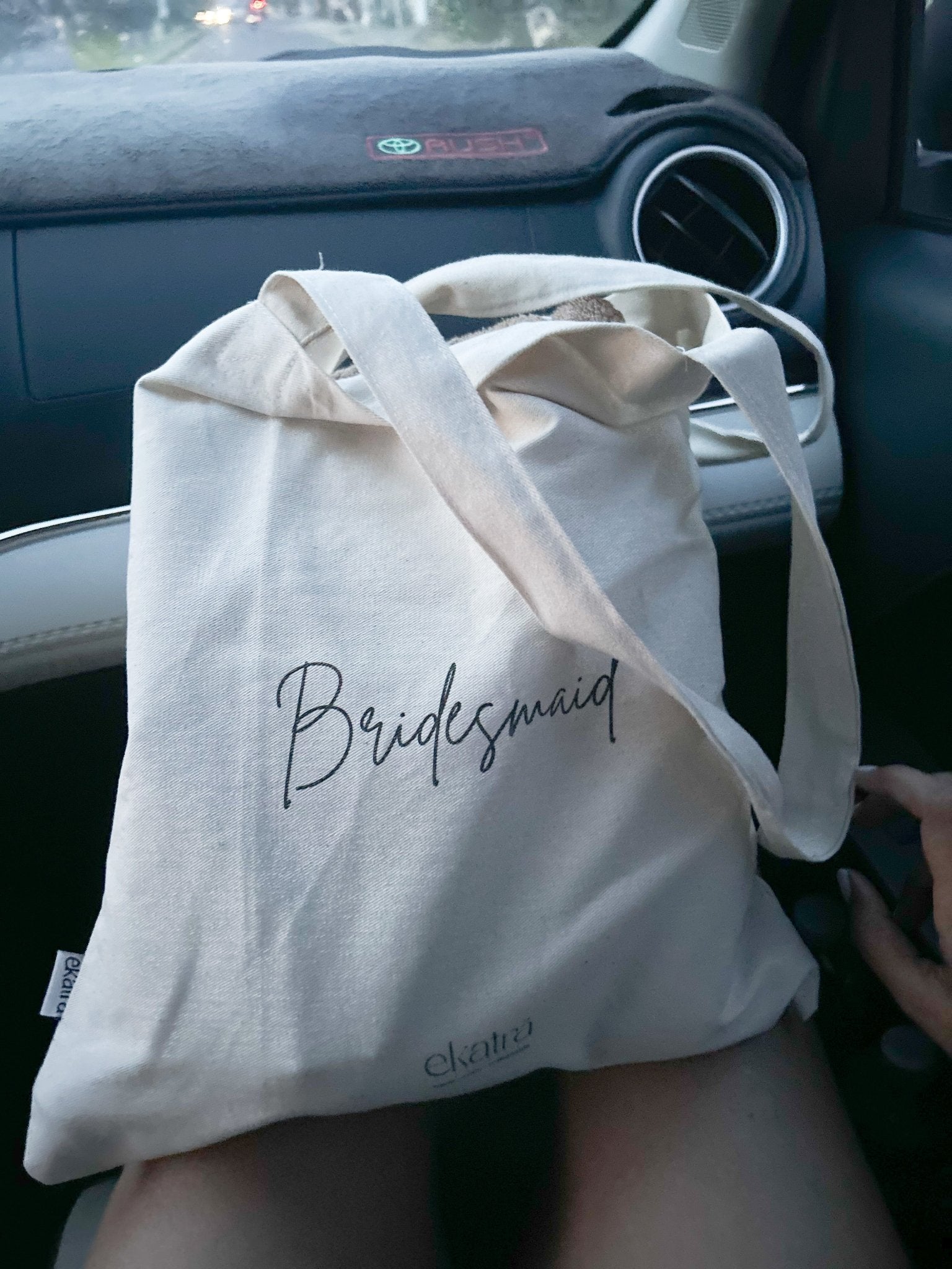 Bride & Bridesmaids Tote - Woven Cotton Bridesmaid