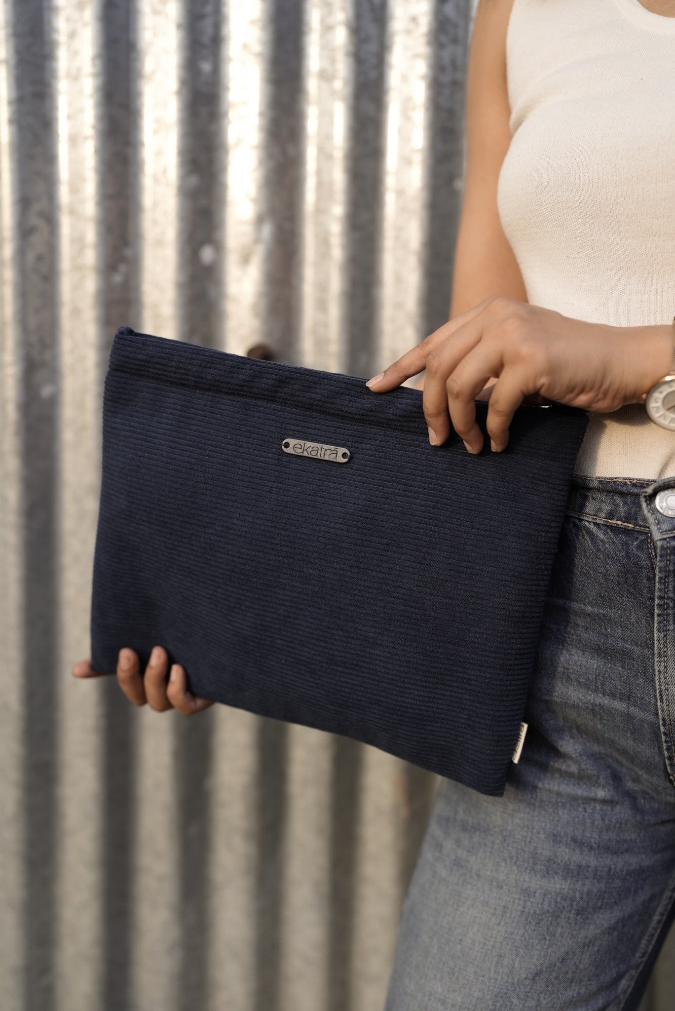 Corduroy I-pad Sleeve 8.3" Vincent Blue