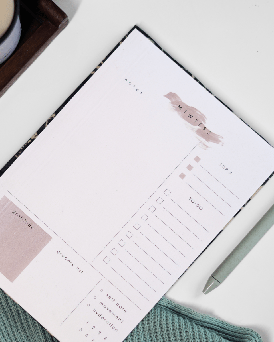 Daily Planner Notepad by Ekatra (60 sheets)