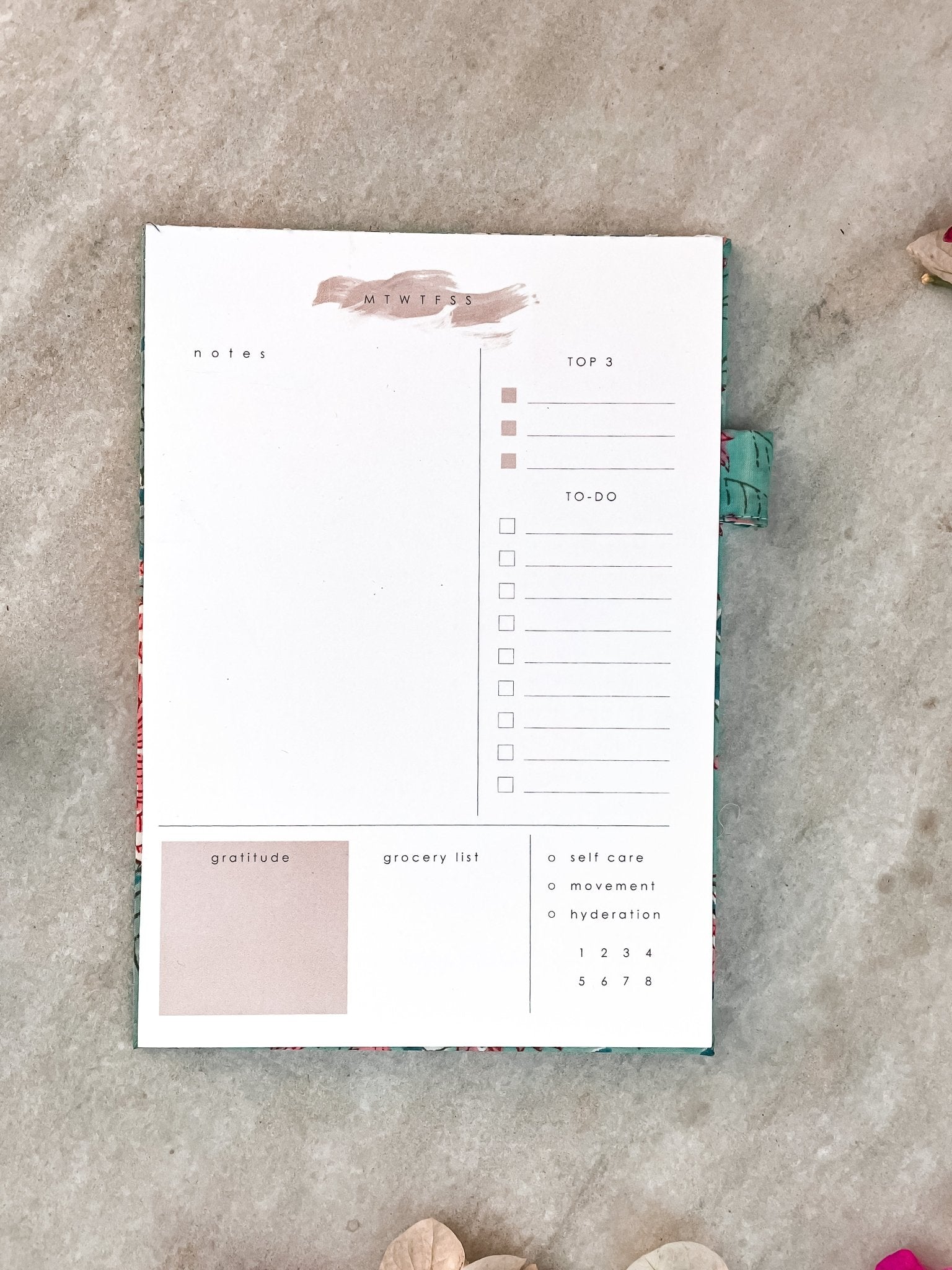 Daily Planner Notepad by Ekatra (60 sheets)